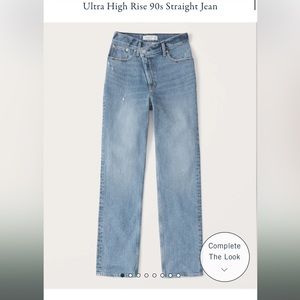 Abercrombie & Fitch Ultra High Rise 90s Straight Leg Jeans